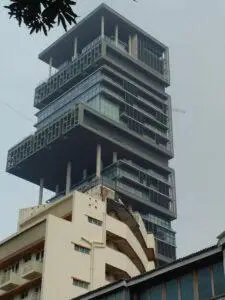 Modern vertical single-family residence Antilia in Mumbai India architectural skyscraper design