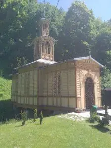 Chapel on the Water in Ojców Poland wooden chapel built on water St Joseph Craftsman
