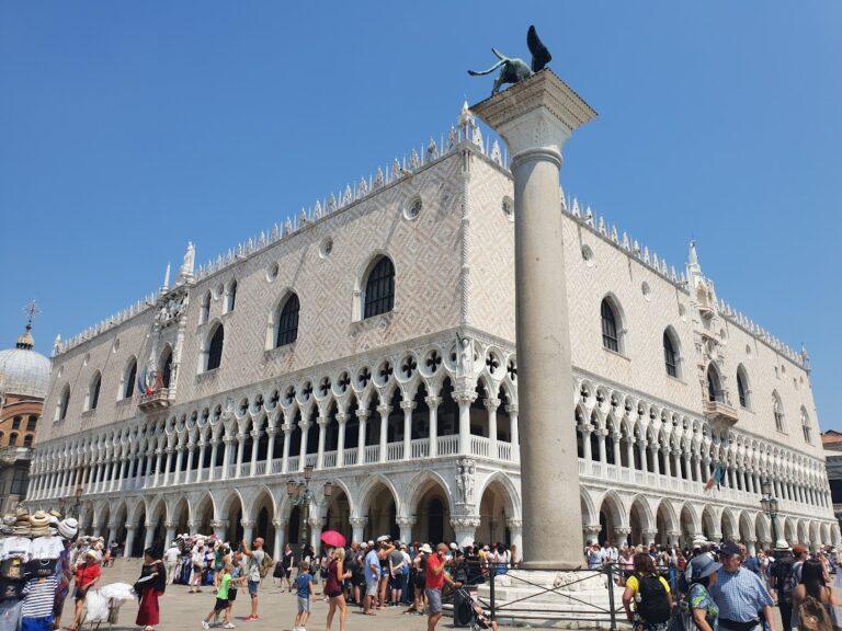Doge's Palace (Palazzo Ducale) in St. Mark's Square, Venice, Italy – a masterpiece of Venetian Gothic architecture.