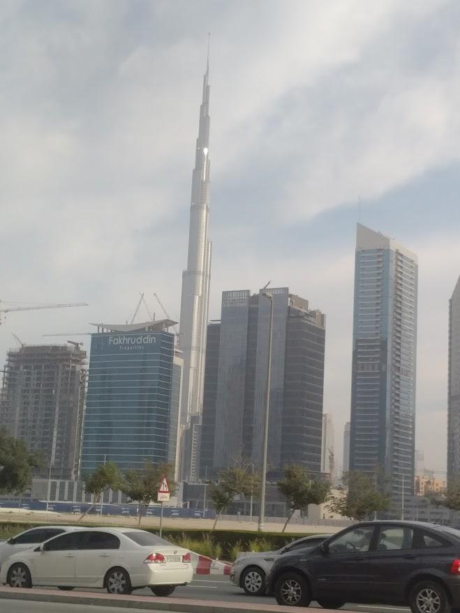 Burj Khalifa skyscraper in Dubai, designed by architect Adrian Smith